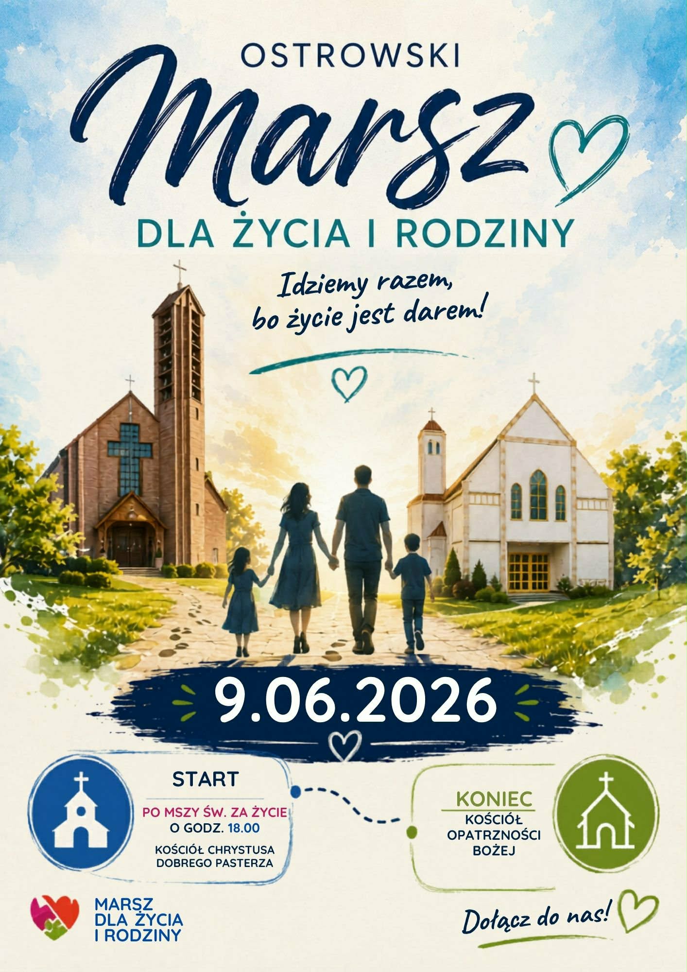 Marsz Dla Zycia i Rodziny 2026 Ostrow Mazowiecka