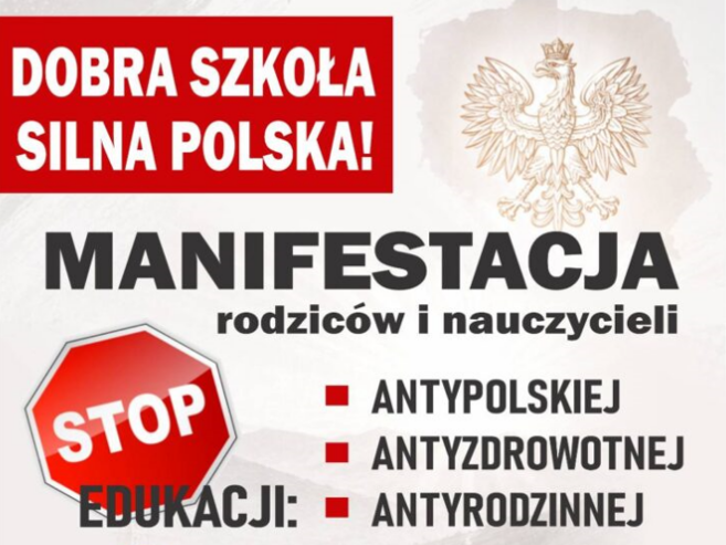 KROPS zapowiada manifestację „Dobra szkoła – silna Polska!"